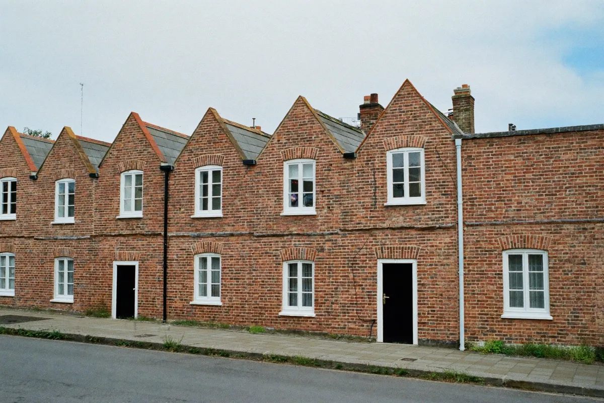 Maisons de brique ouvrières anciennes à Calais